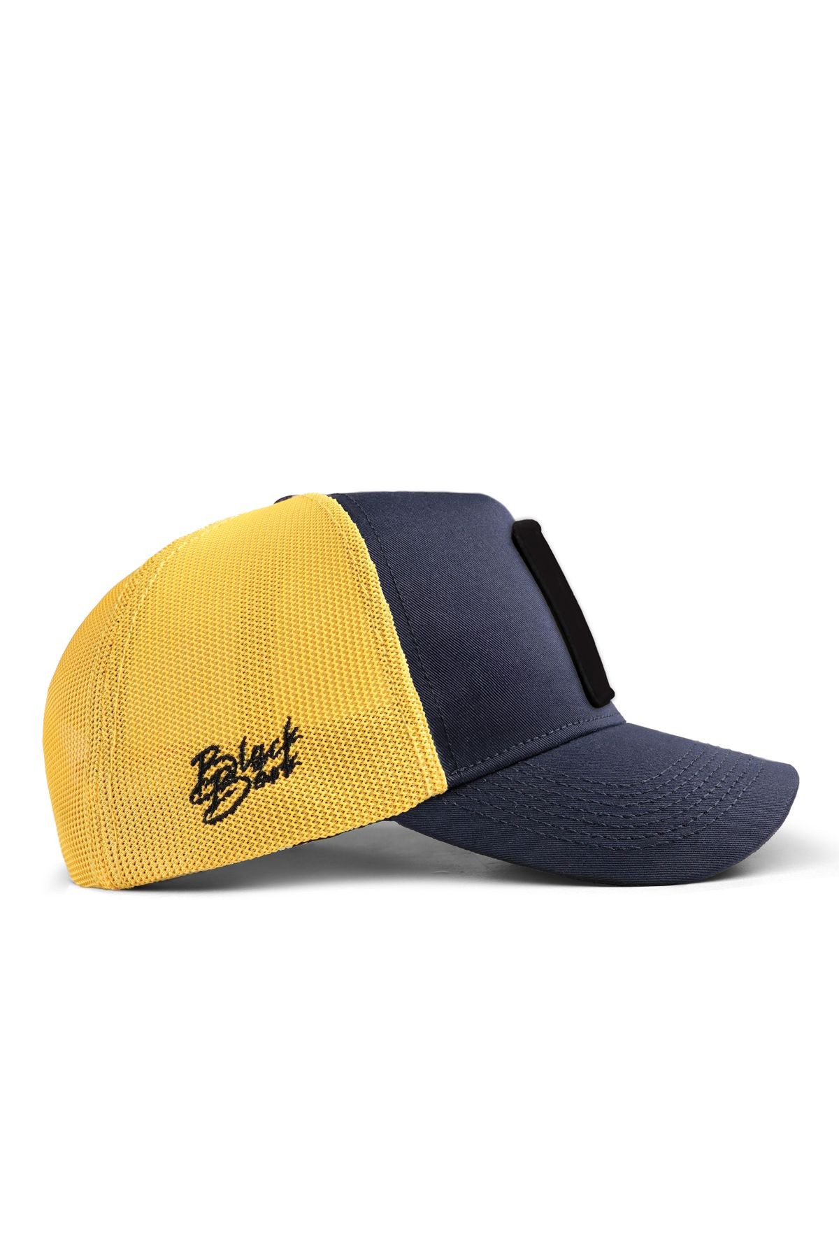 It s Not a Game It s Life Logolu Koyu Lacivert-Sarı Trucker Şapka