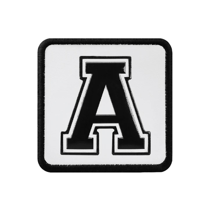 Letter White-Black Bench (Patch)