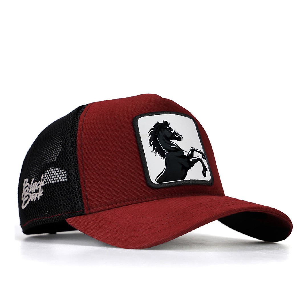 Bordo-Siyah Şapka (Cap)
