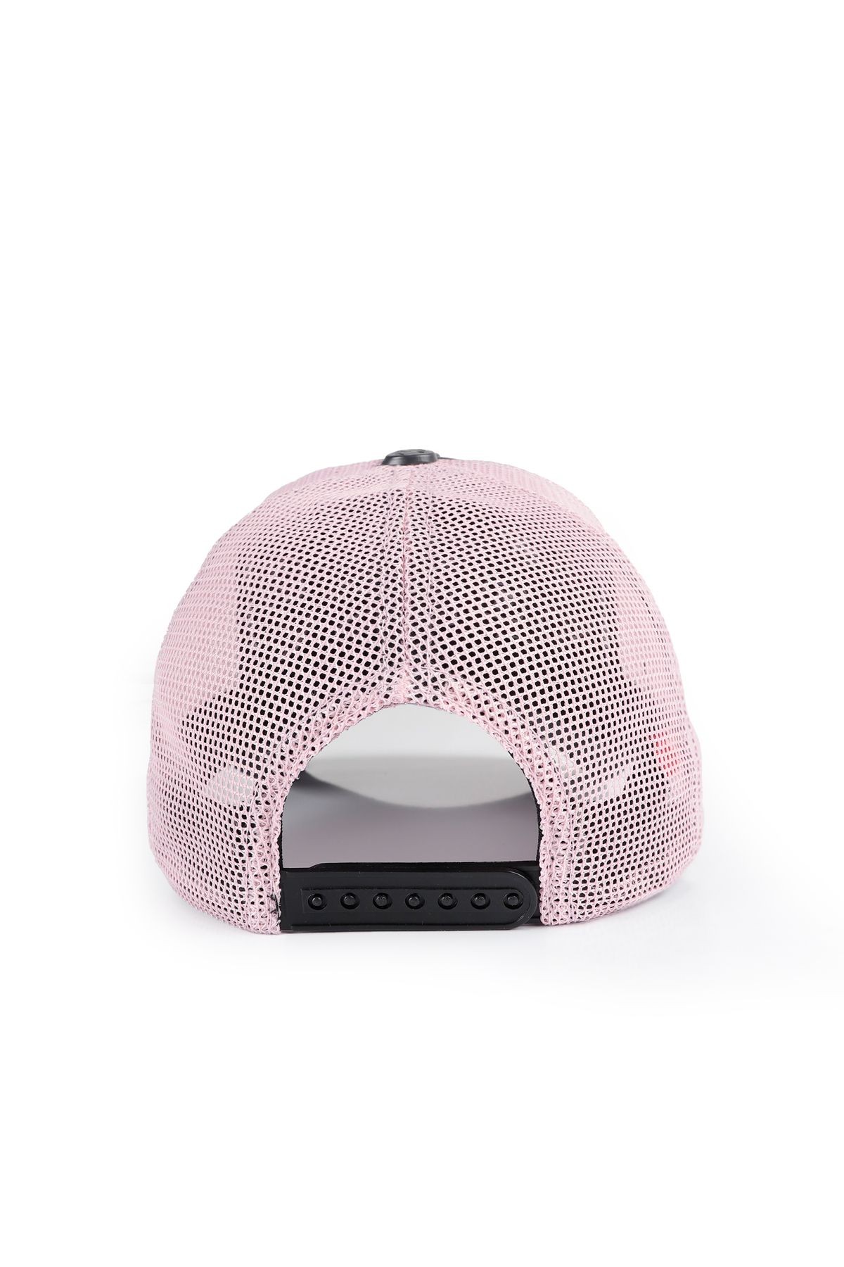 Boss Logolu Antrasit-Pembe Trucker Şapka