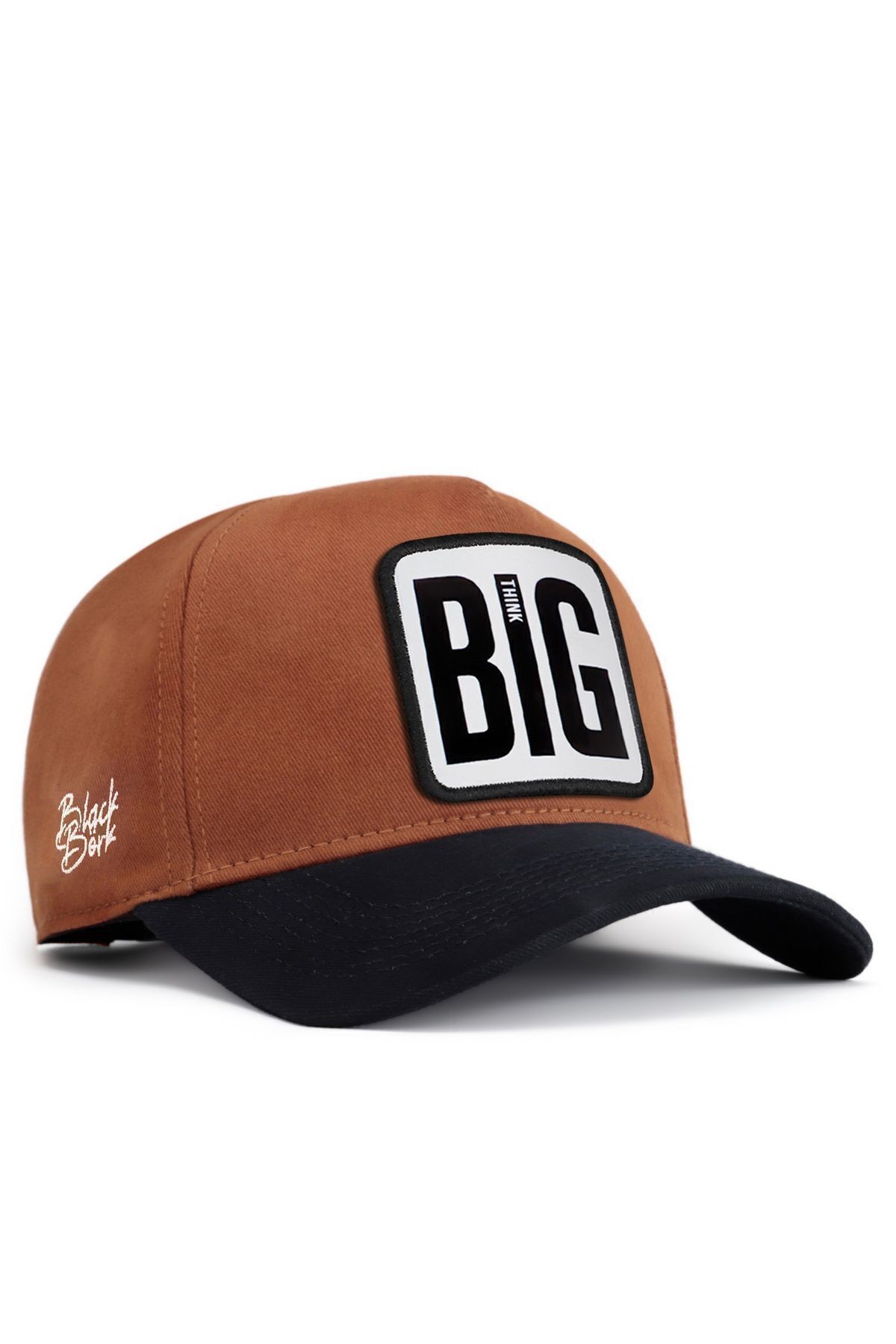 Big Think Logolu Lacivert-Camel Beyzbol Şapka