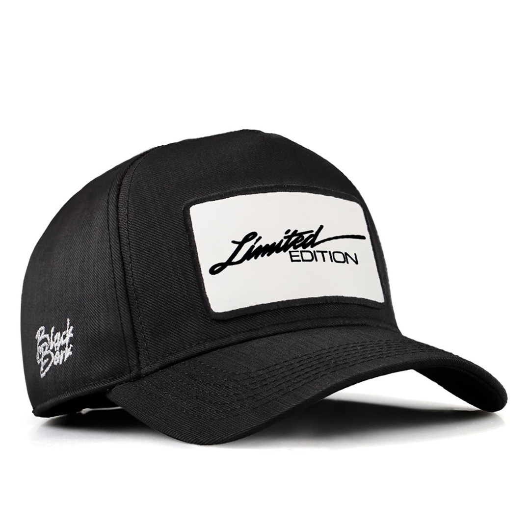 Siyah Cordura Kumaş Şapka (Cap) - Limited Edition - 1 Kod Logolu