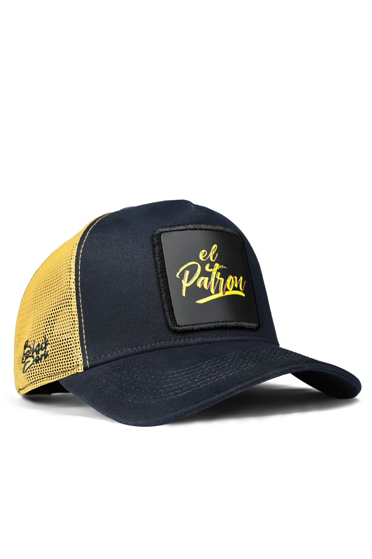 El Patron Logolu Lacivert-Sarı Trucker Şapka