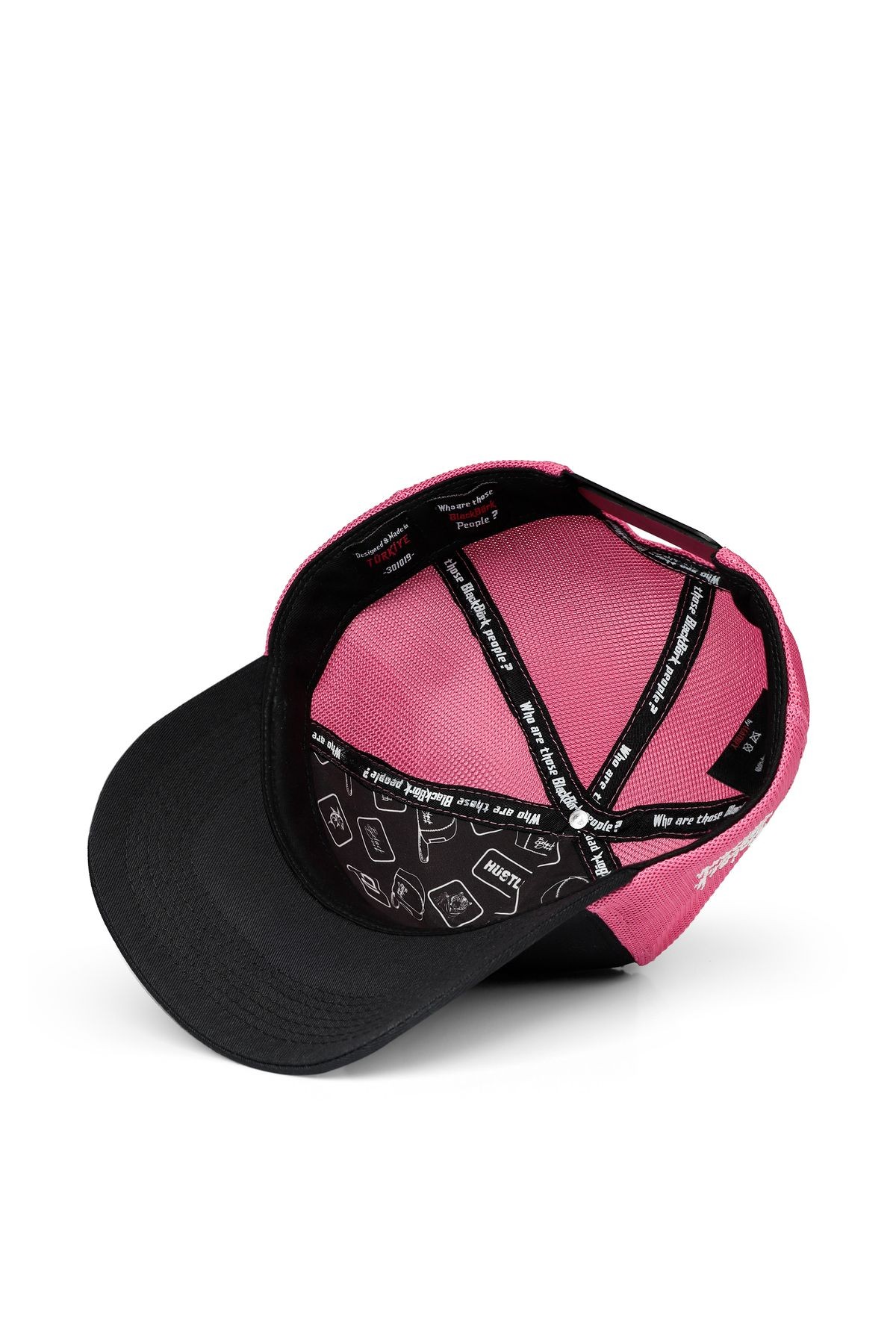 Partner in Crime Logolu Siyah-Pembe Trucker Şapka