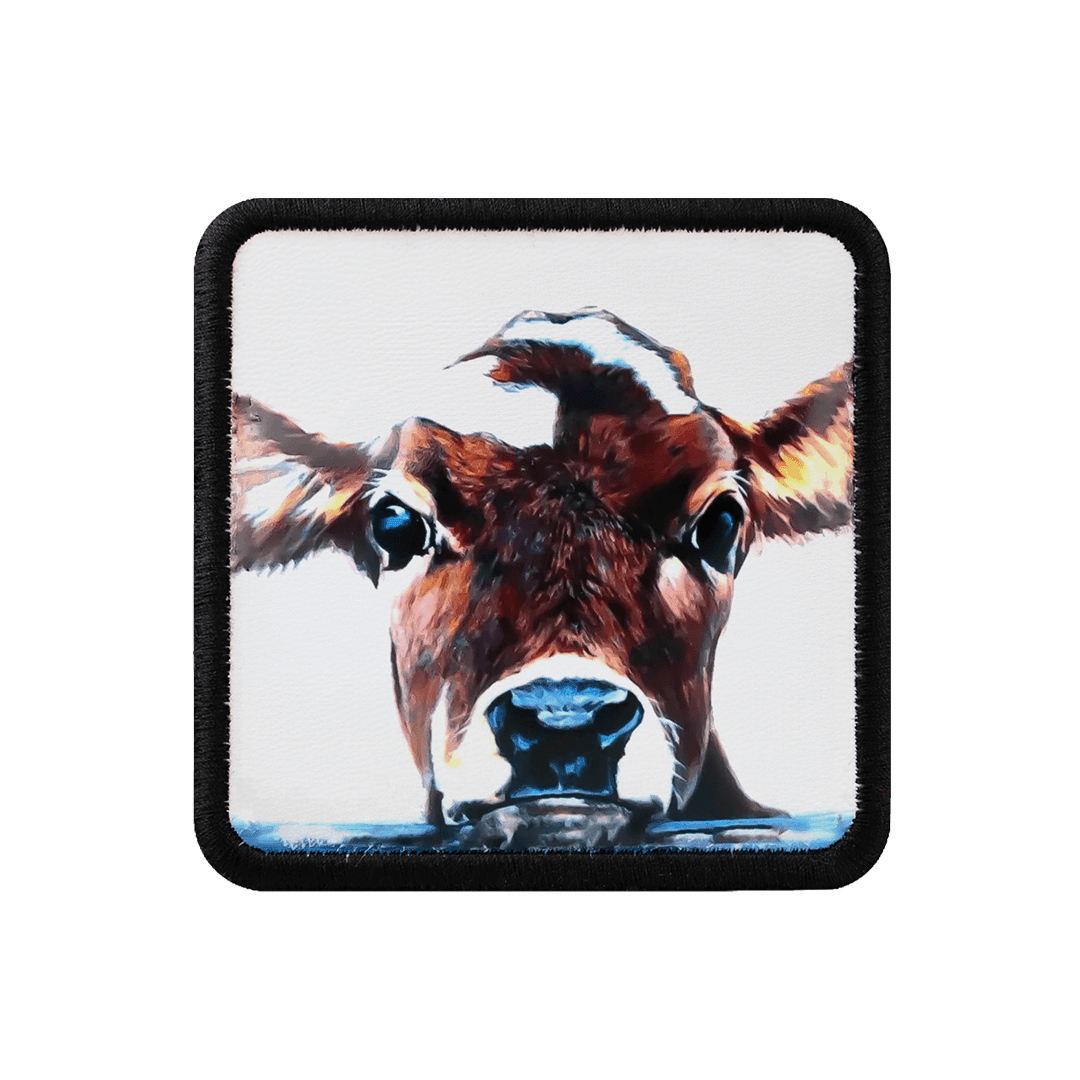 V1 Cow - 1bs White Bench (Patch) with Code Logo