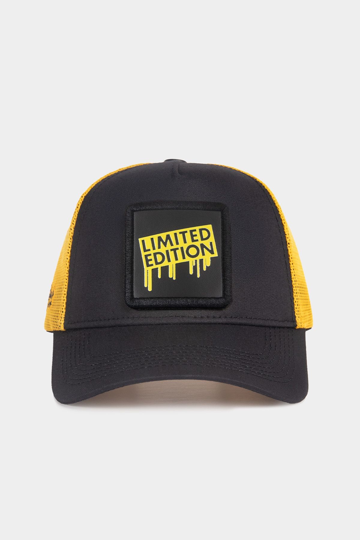 Limited Edition Logolu Siyah-Sarı Trucker Şapka