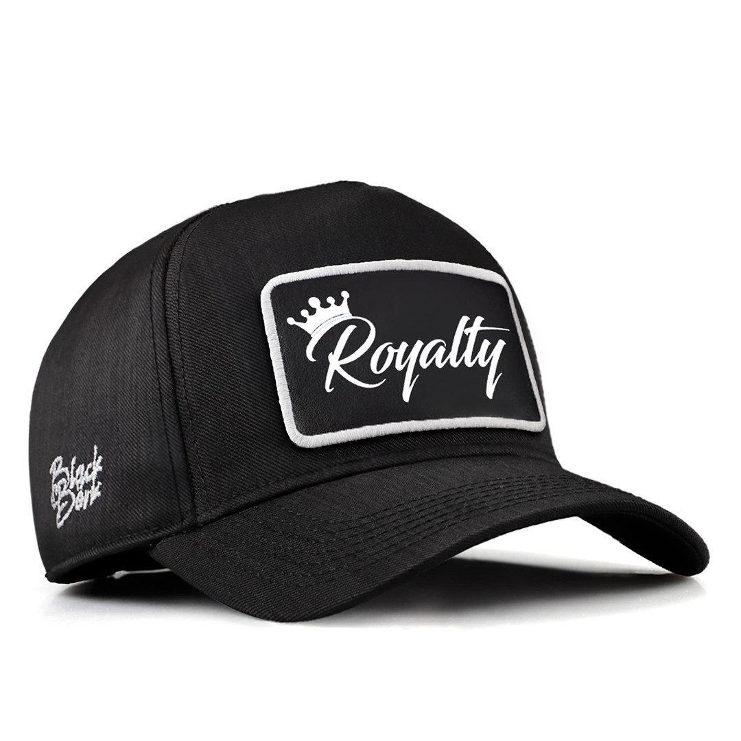 Siyah Cordura Kumaş Şapka (Cap) - Royalty - 2 Kod Logolu