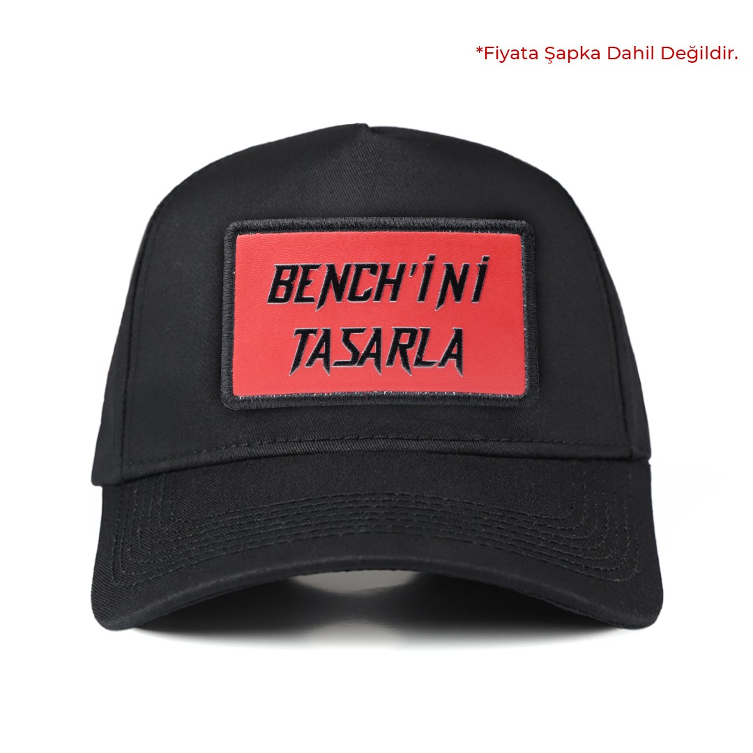 V2 Kırmızı-Siyah Benchini Tasarla Unisex Bench (Patch)