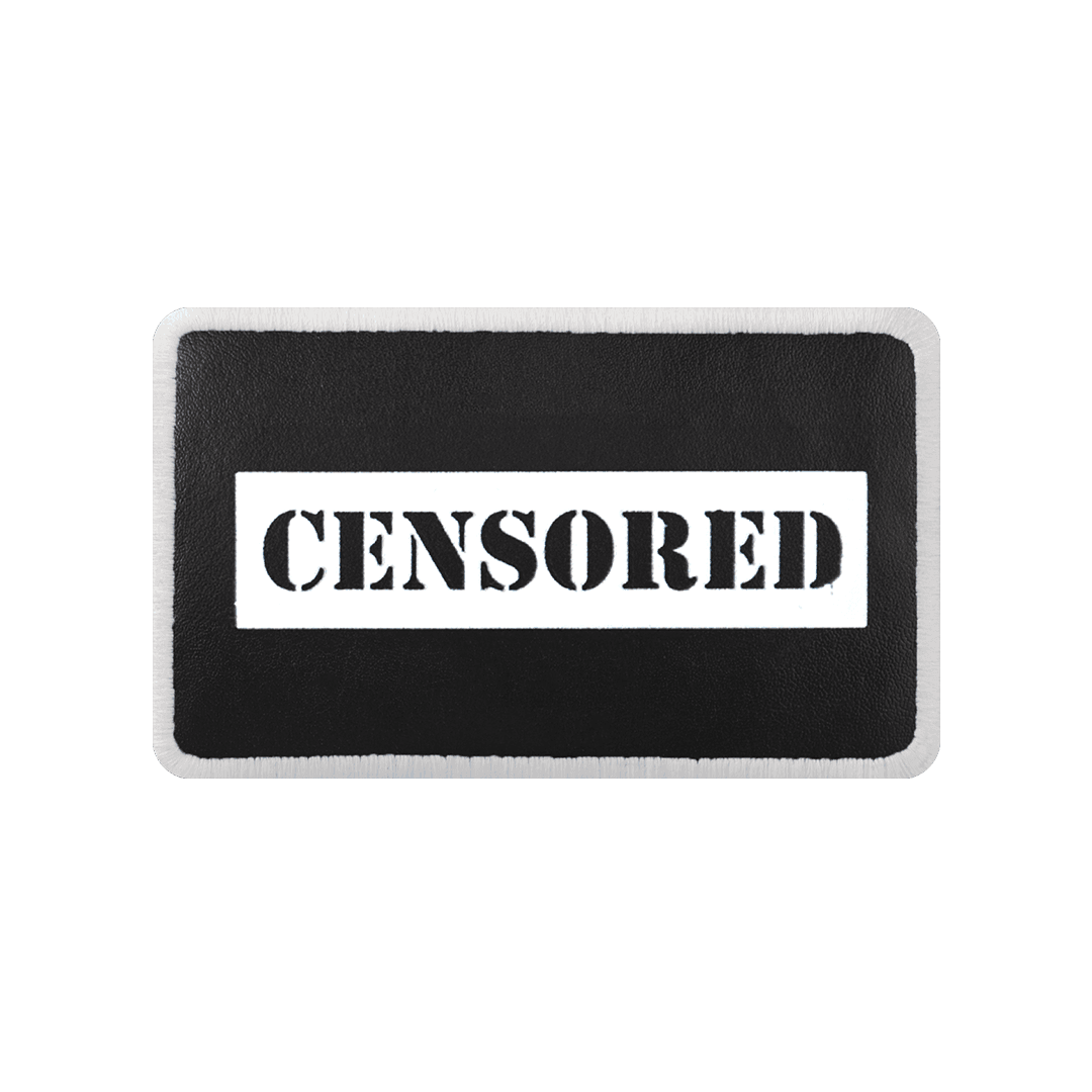 V2  Censored - 2sb Kod Logolu Unisex Siyah Bench (Patch)