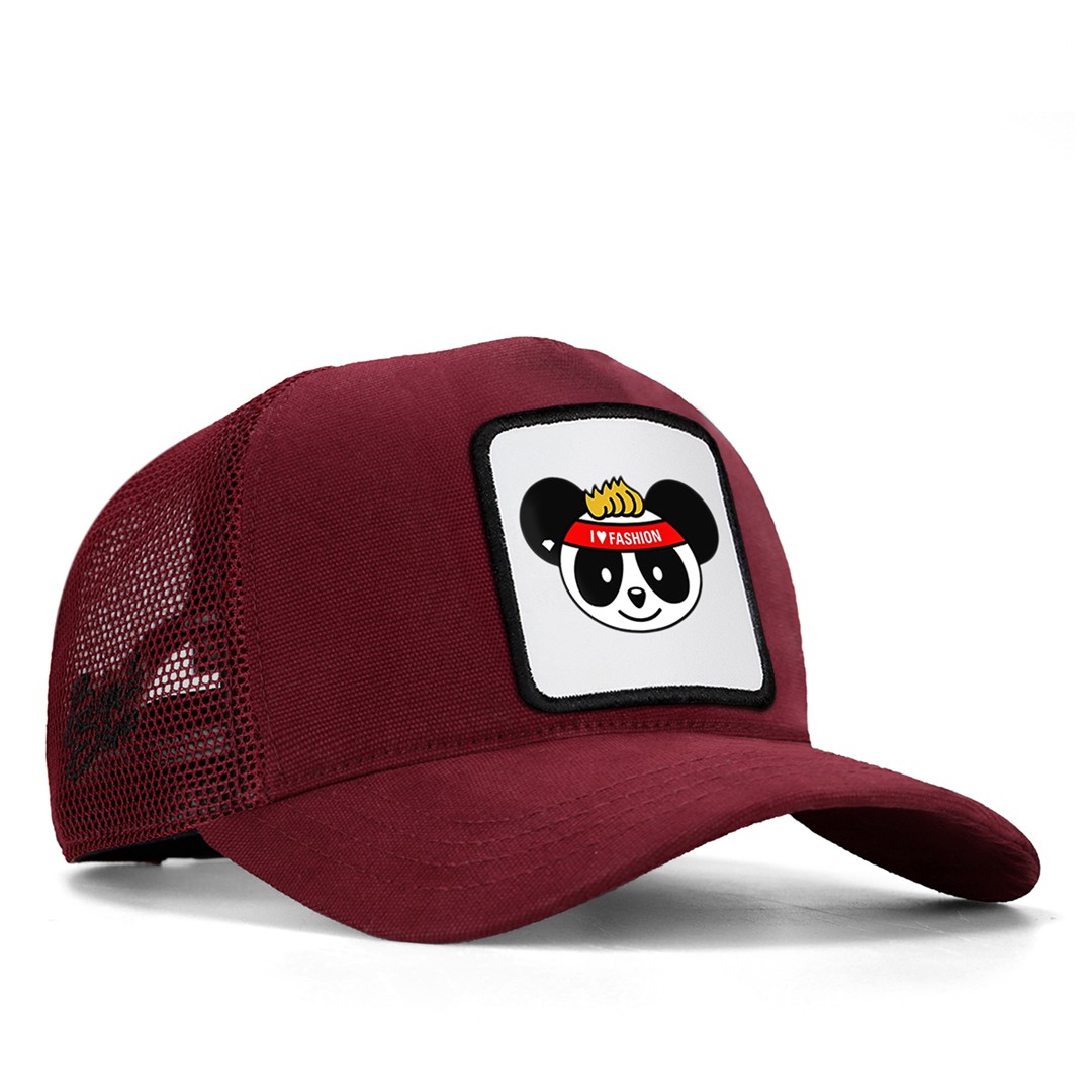 Fashion Bordo Şapka (Cap) - F - 2 Kod Logolu