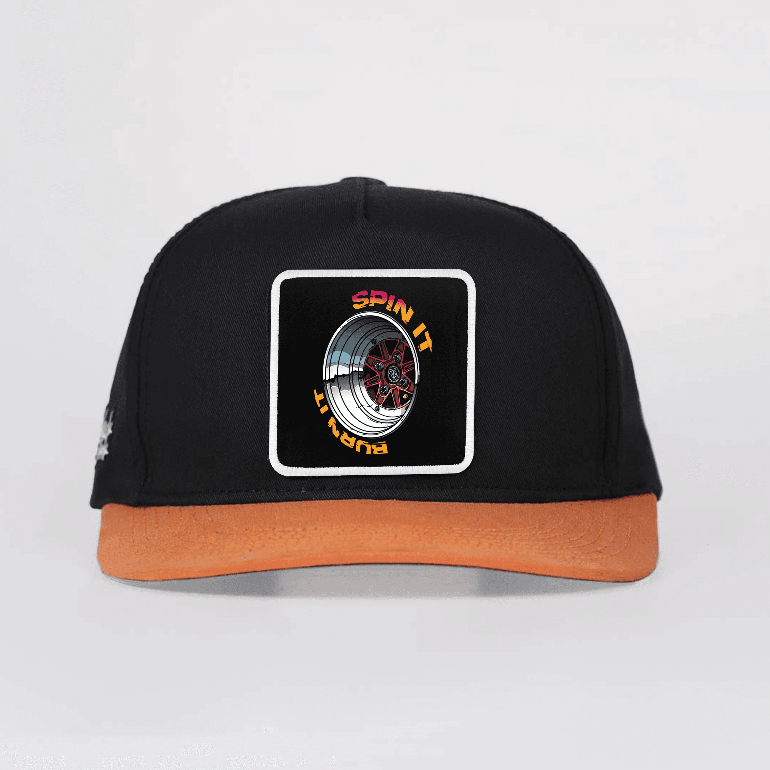 DM Logolu Kiremit-Siyah Hip Hop Şapka