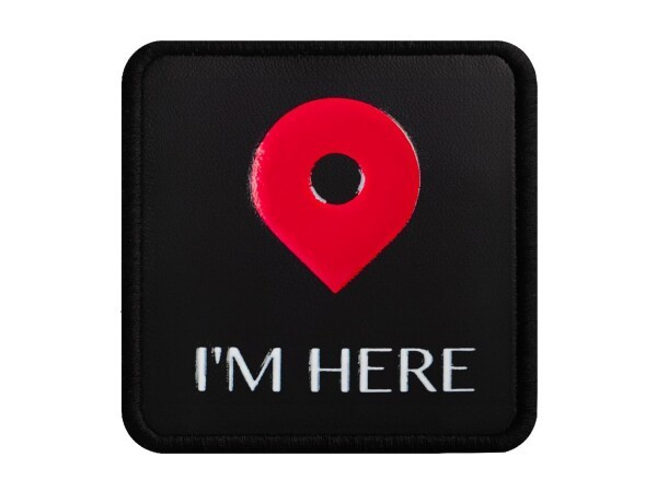 V1 I'm Here - Unisex Black Bench (Patch) with 1 Code Logo