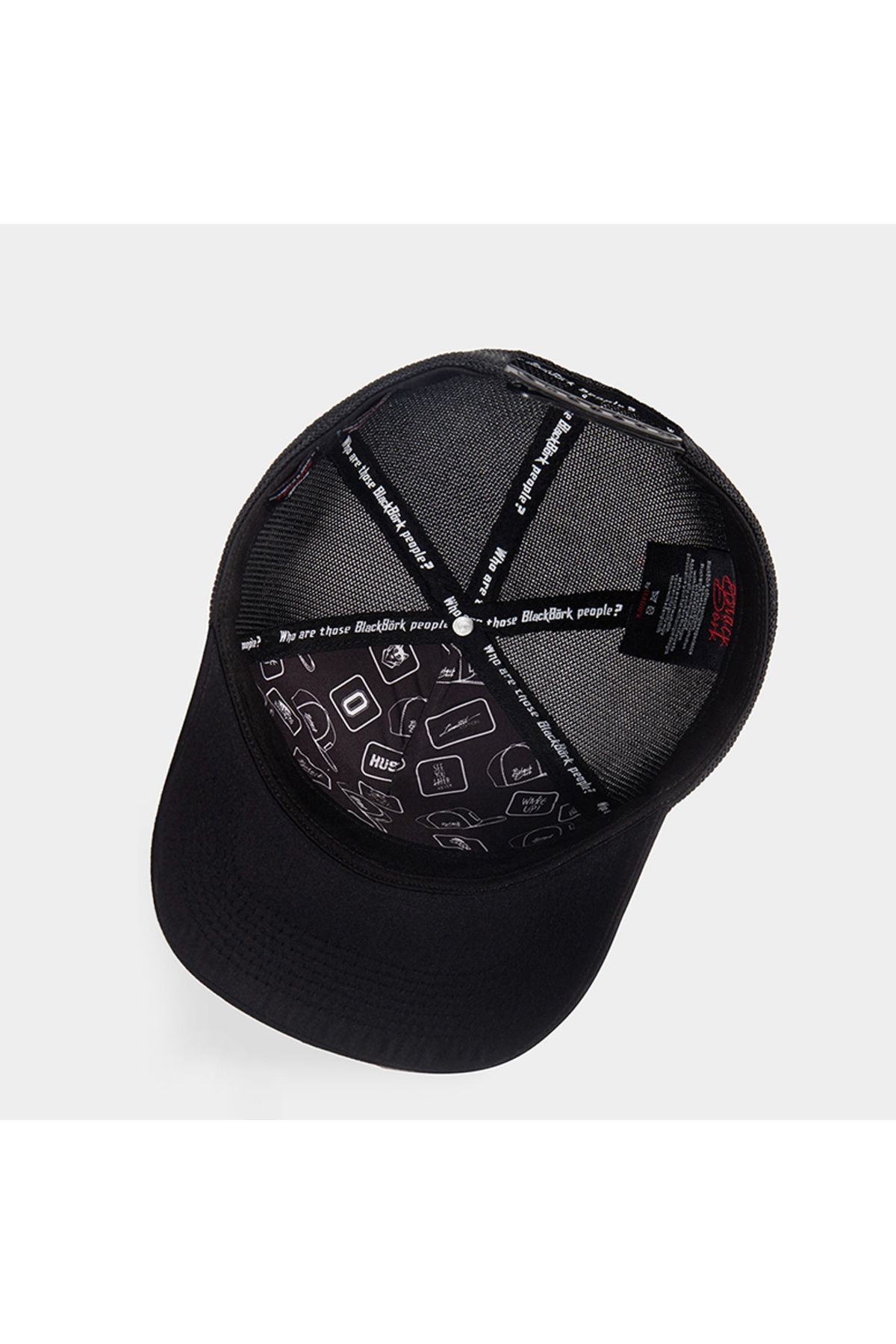 7 Numara Logolu Siyah-Gri Trucker Şapka