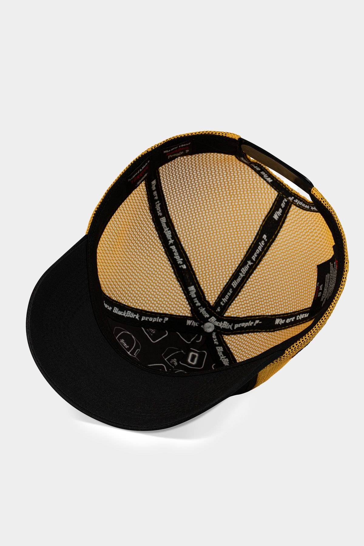 You Can t Stop Me Logolu Siyah-Sarı Trucker Şapka