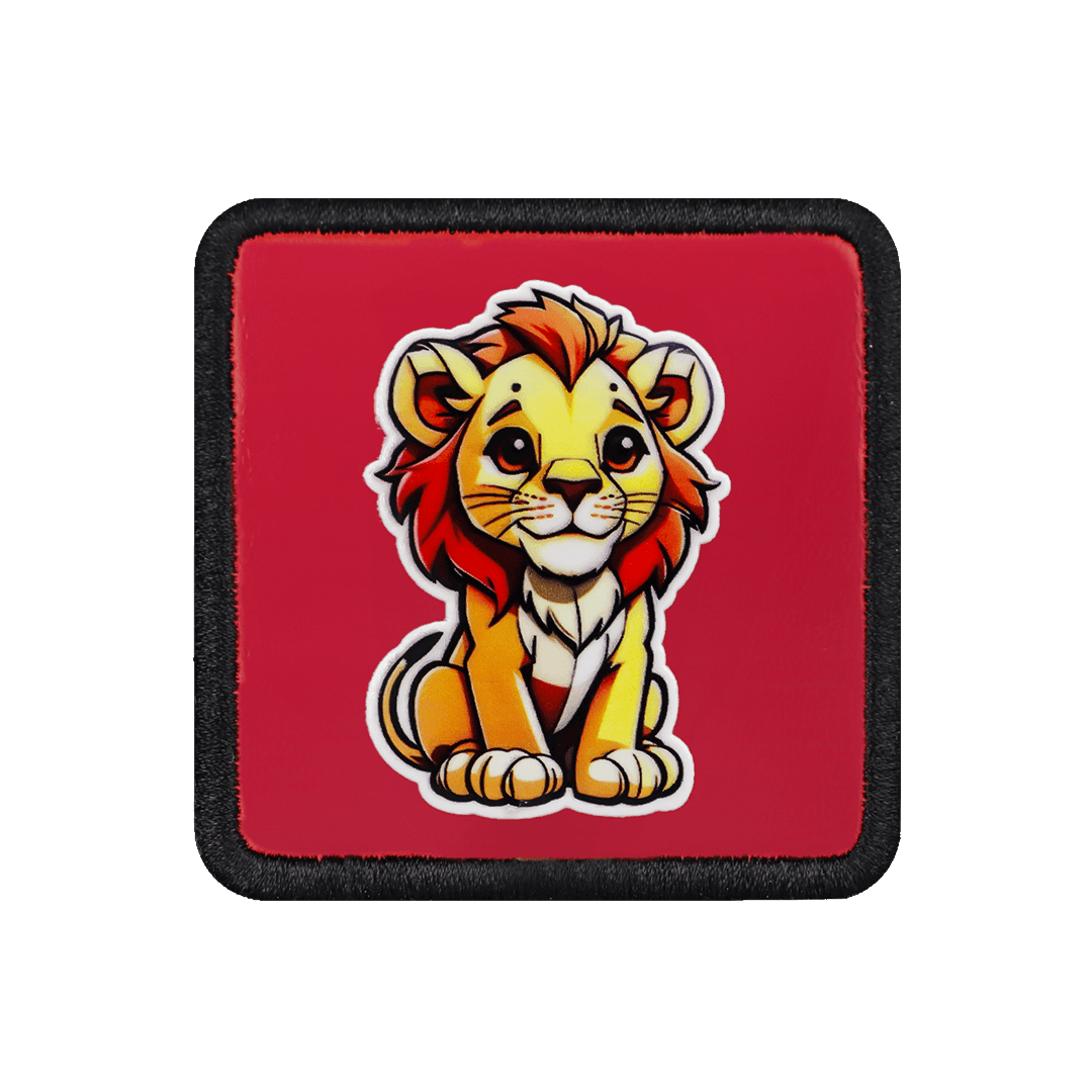 Aslan - 4KS Kod Logolu Kırmızı-Siyah Çocuk Bench (Patch)