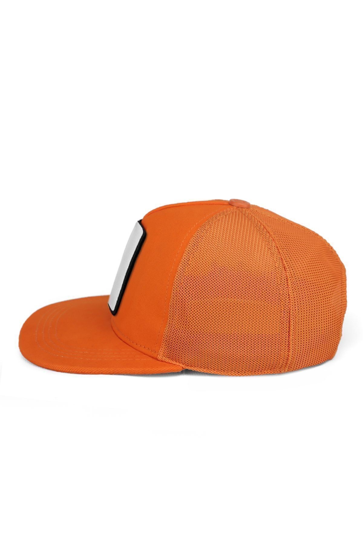 Hip Hop Kids Bukalemun Logolu Turuncu Çocuk Trucker Şapka