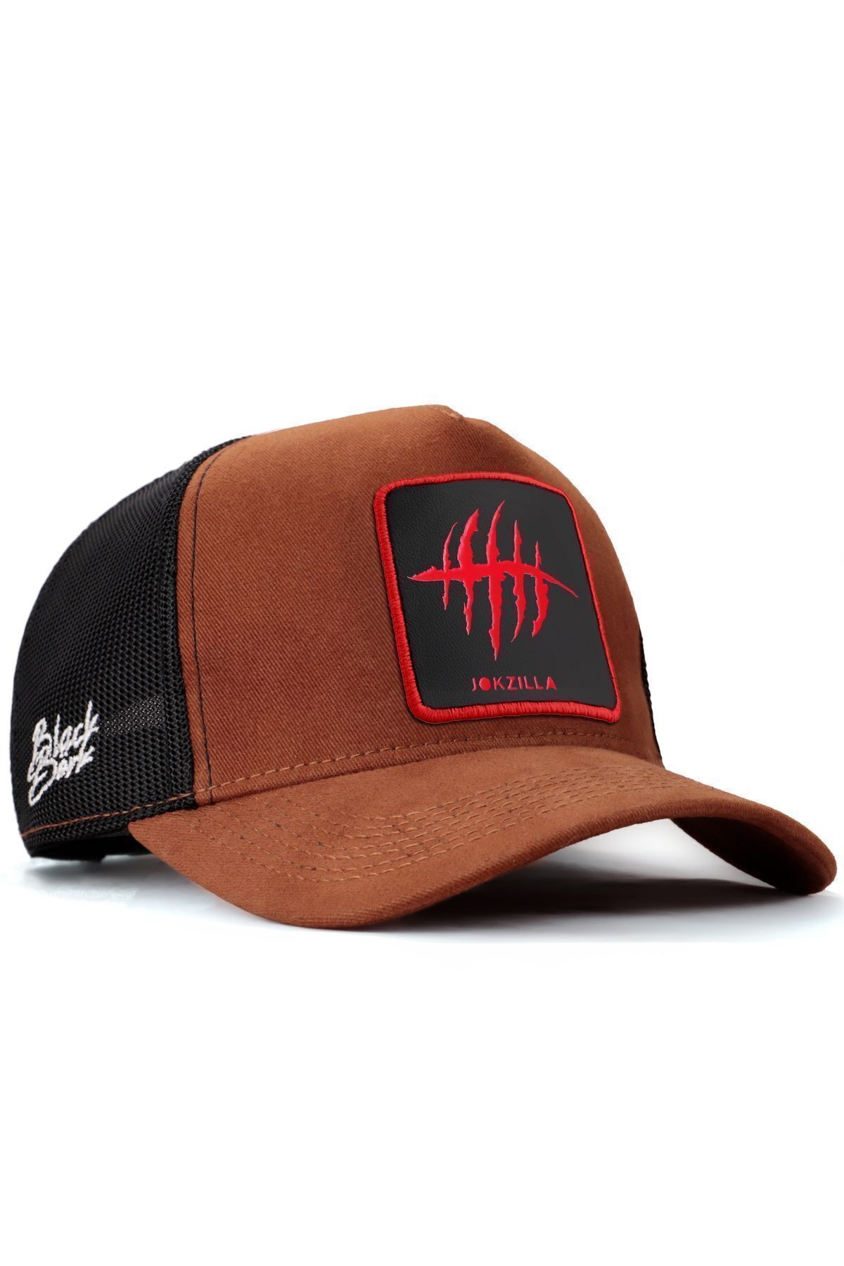 Jokzilla Logolu Camel-Siyah Trucker Şapka