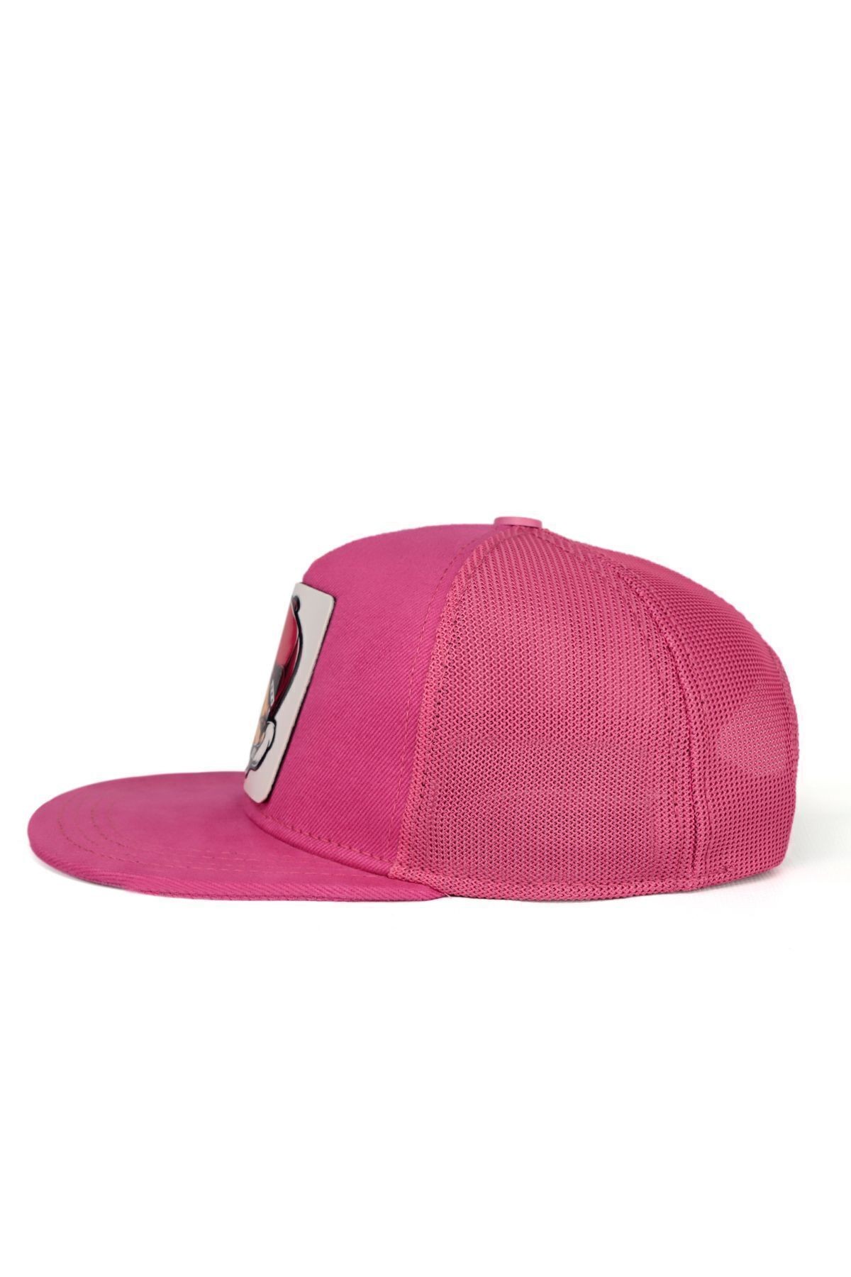 Hip Hop Kids Bukalemun Logolu Pembe Çocuk Trucker Şapka