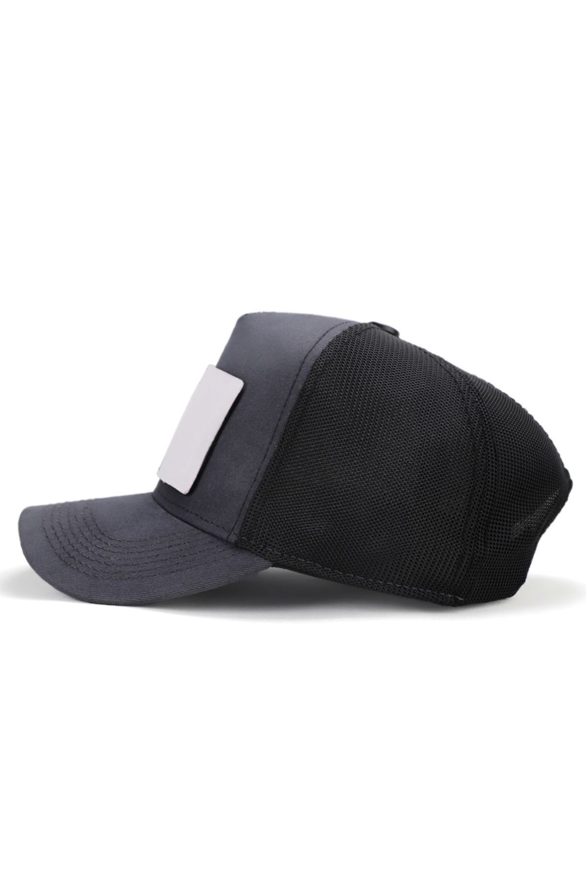 Back To The Future Logolu Antrasit-Siyah Trucker Şapka