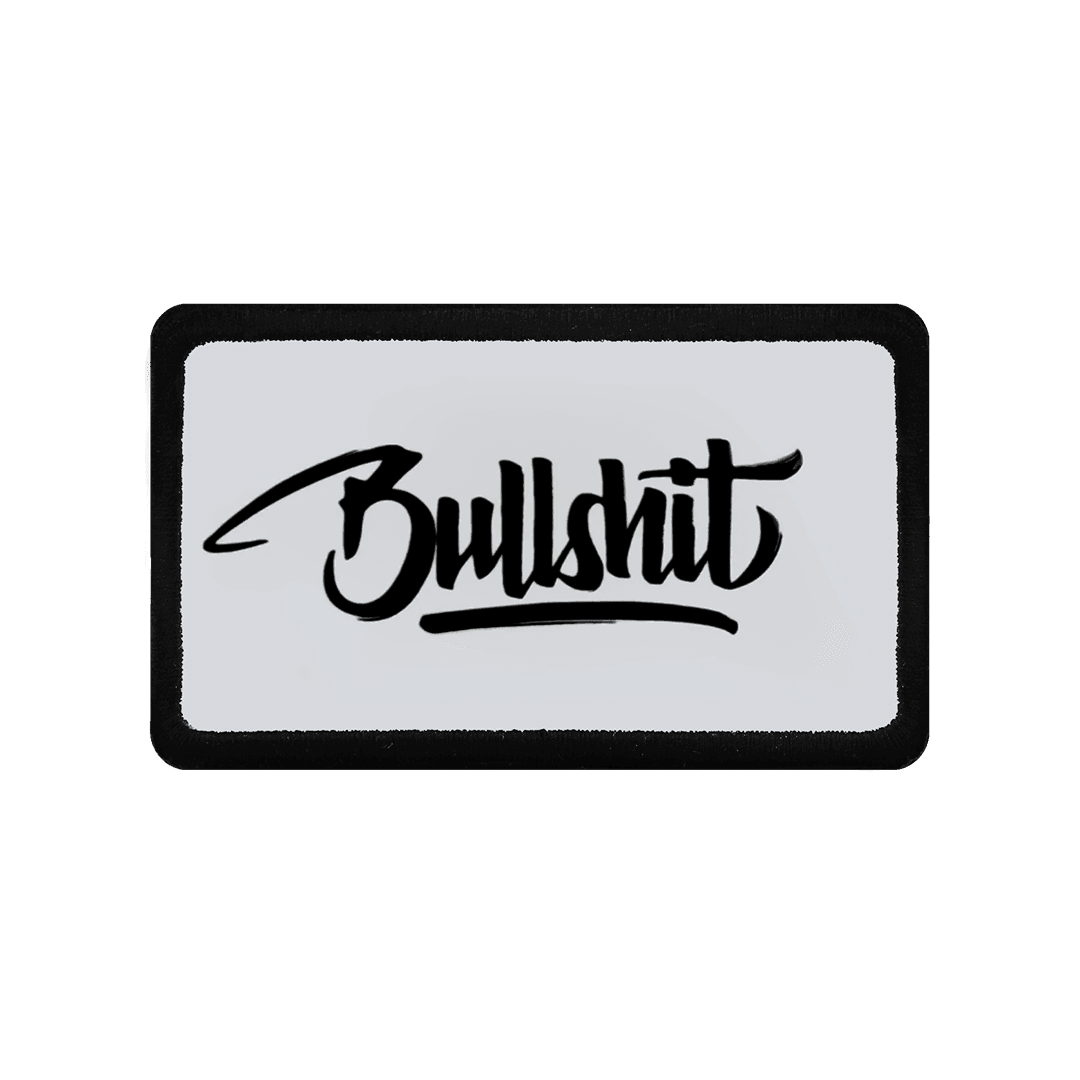 V2 Bullshit - Unisex White Bench (Patch) with 1bs Code Logo