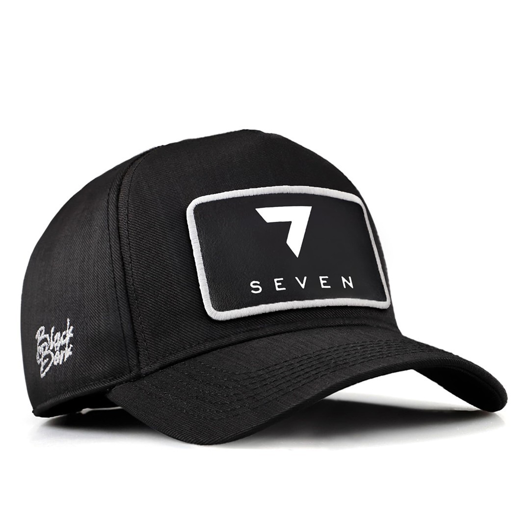 Siyah Cordura Kumaş Şapka (Cap) - 7 Seven - 2 Kod Logolu