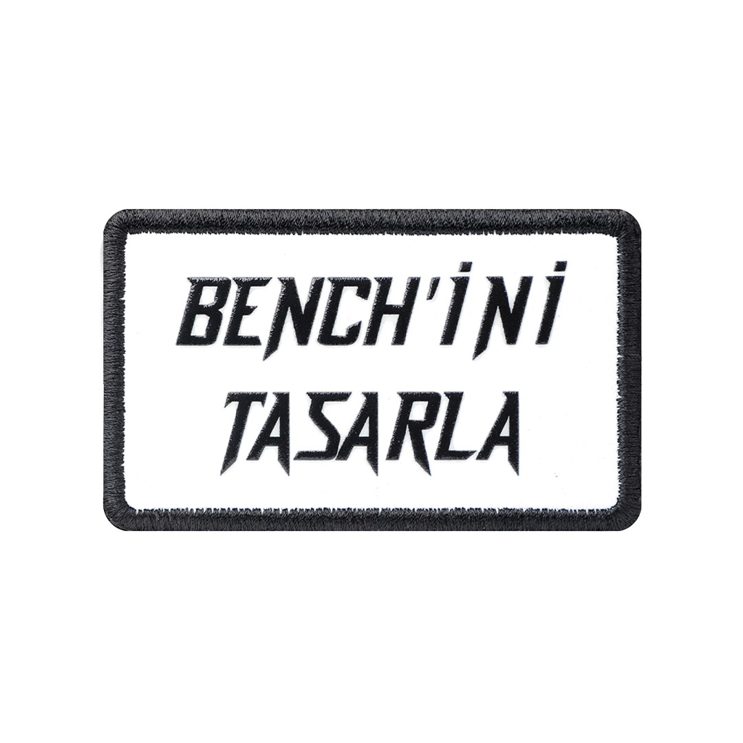 V2 Beyaz-Siyah Benchini Tasarla Unisex Bench (Patch)