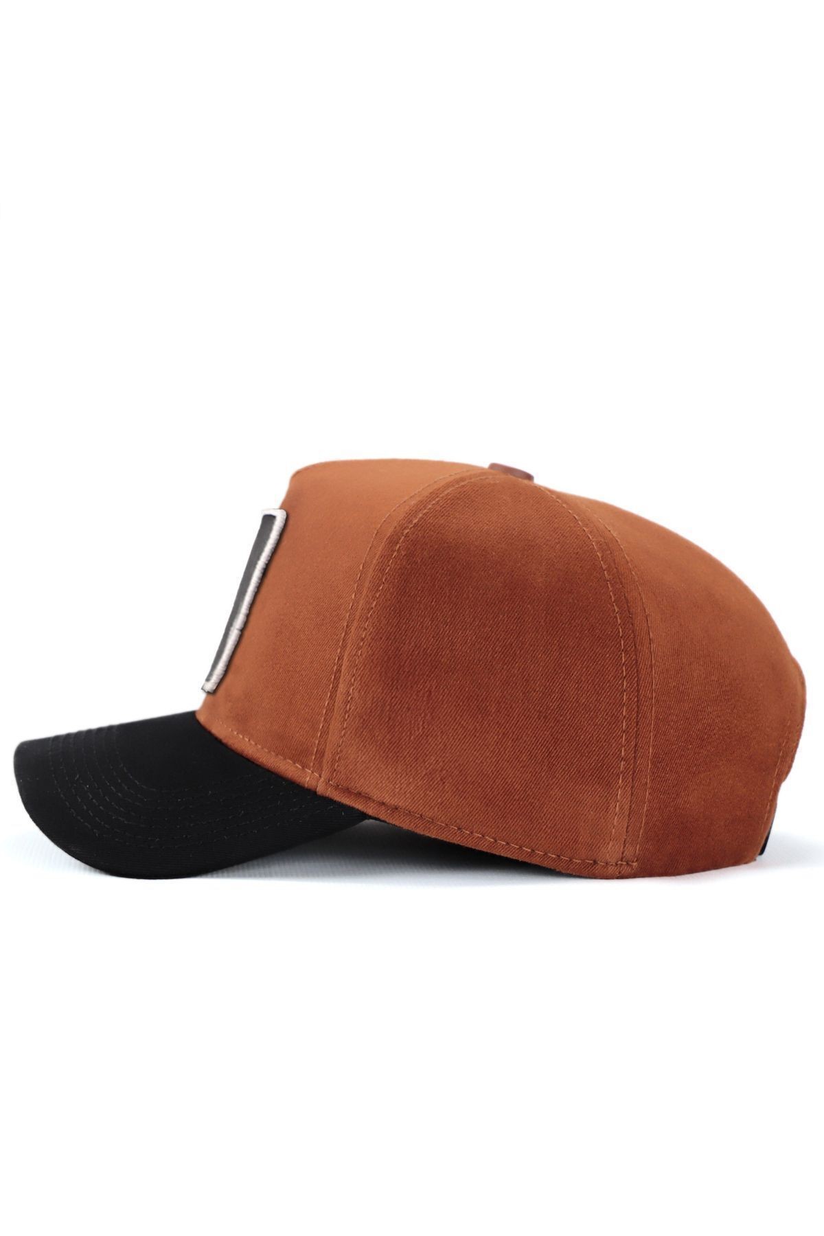 Boss Logolu Lacivert-Camel Trucker Şapka