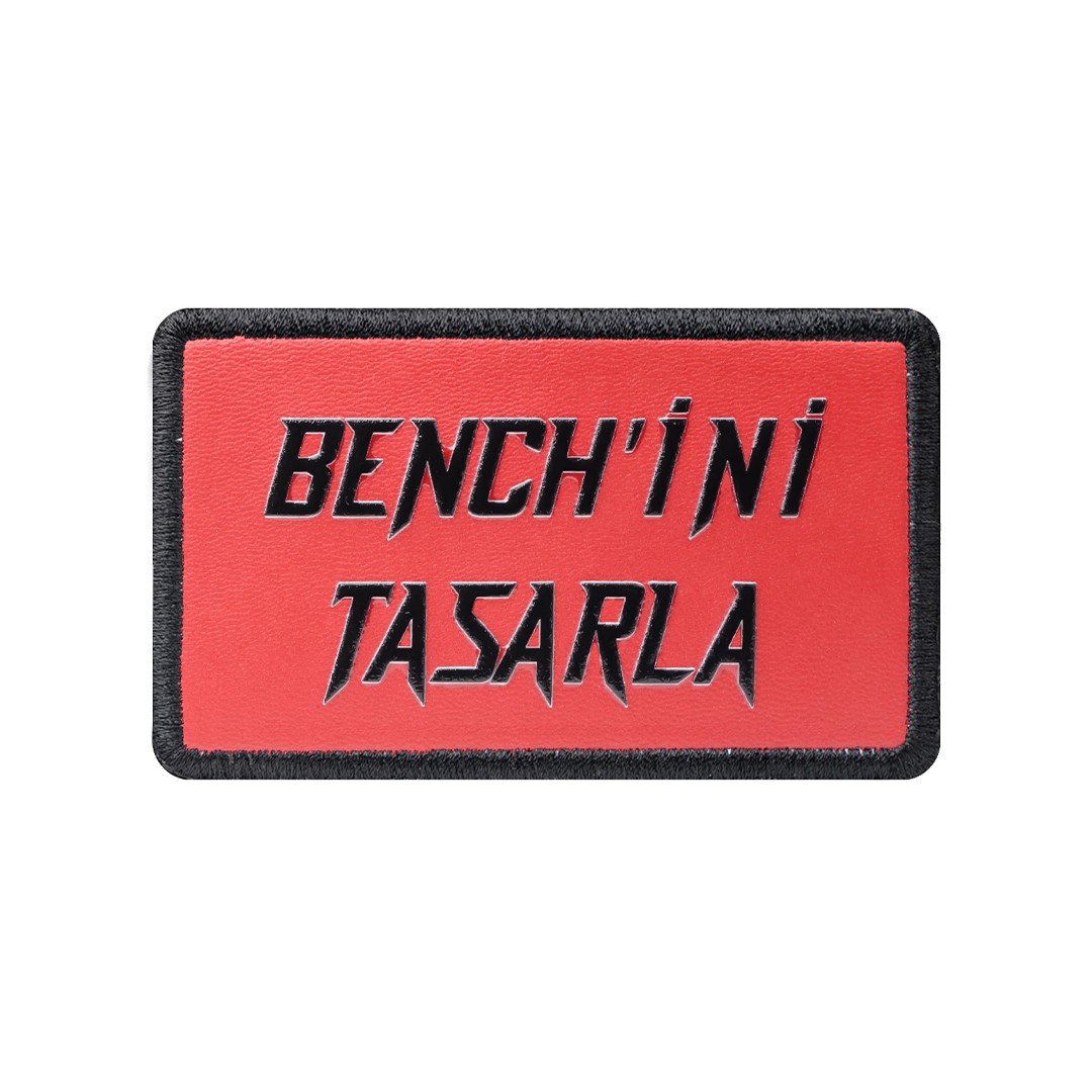 V2 Kırmızı-Siyah Benchini Tasarla Unisex Bench (Patch)