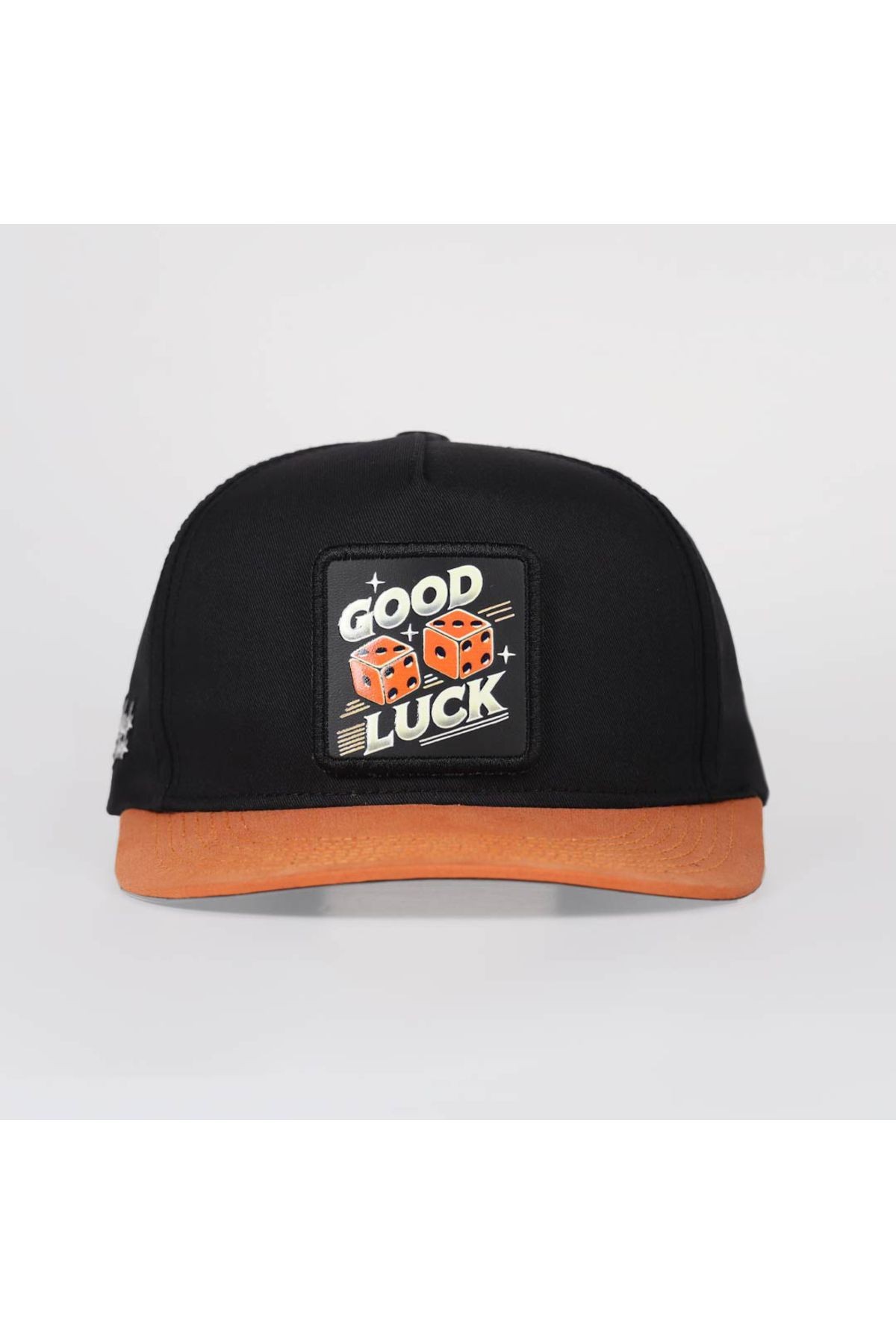 Good Luck Logolu Kiremit-Siyah Hip Hop Şapka