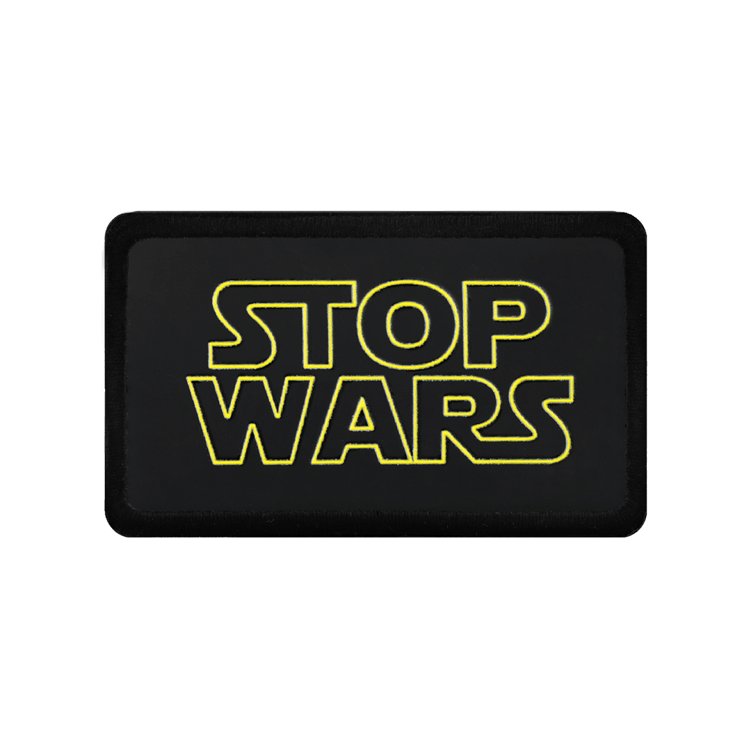 V2 Stop Wars - Unisex Black Bench (Patch) with 2 Code Logo