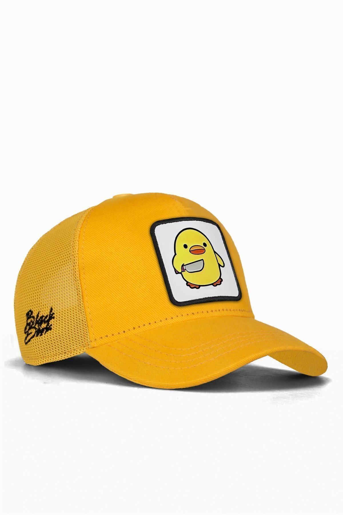 Kids Civciv Logolu Sarı Çocuk Trucker Şapka