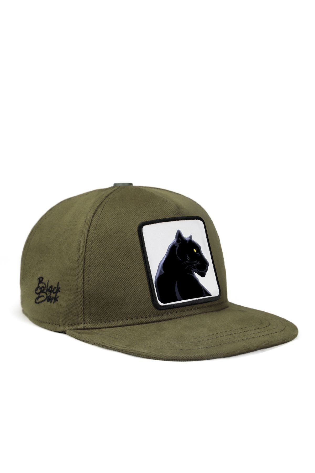 Hip Hop Kids Panter Logolu Haki Çocuk Şapka