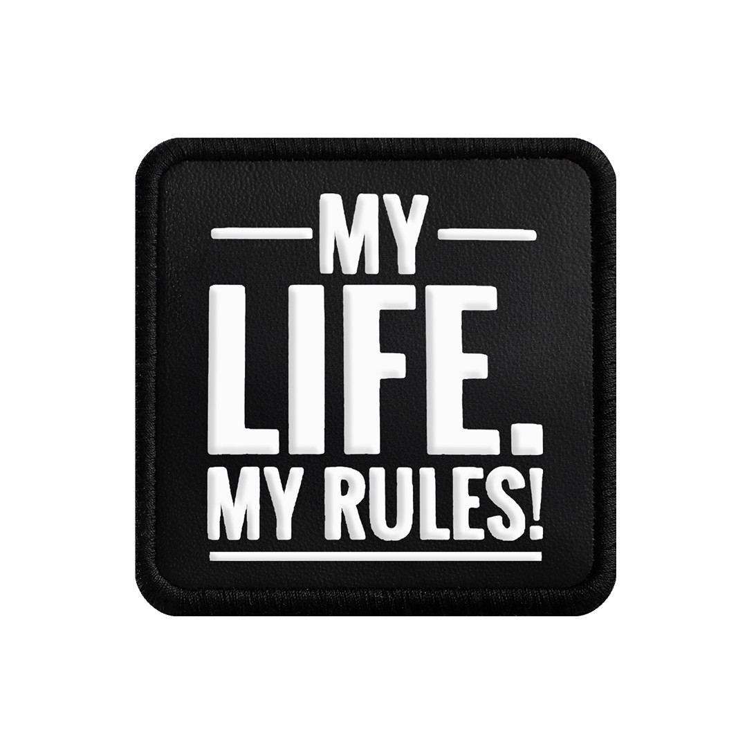 V1 My Life My Rules - 1 Kod Logolu Unisex Siyah-Siyah Bench (Patch)