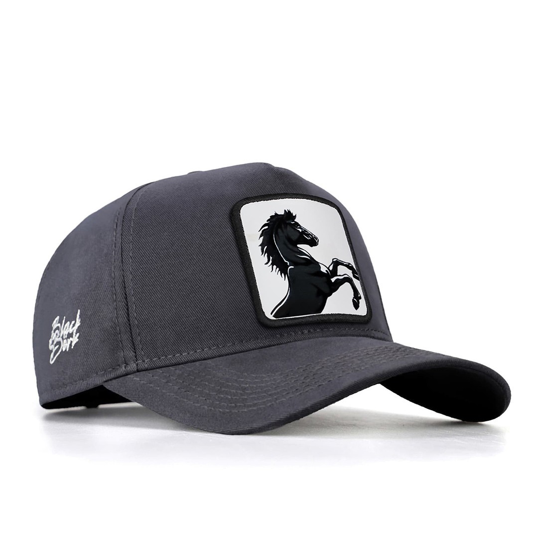Antrasit Şapka (Cap) - At - 4 Kod Logolu
