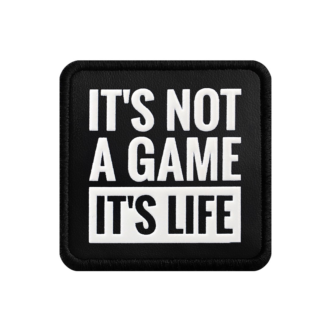 V1 It's Not A Game It's Life - 2 Kod Logolu Unisex Siyah-Siyah Bench (Patch)