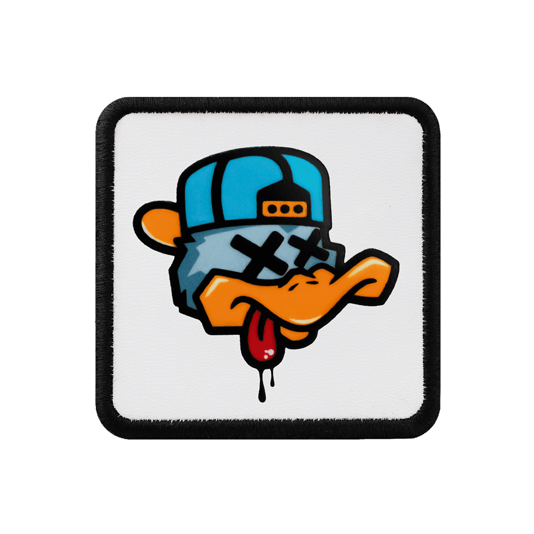 V1 Duck - Unisex White Bench (Patch) with 1bs Code Logo