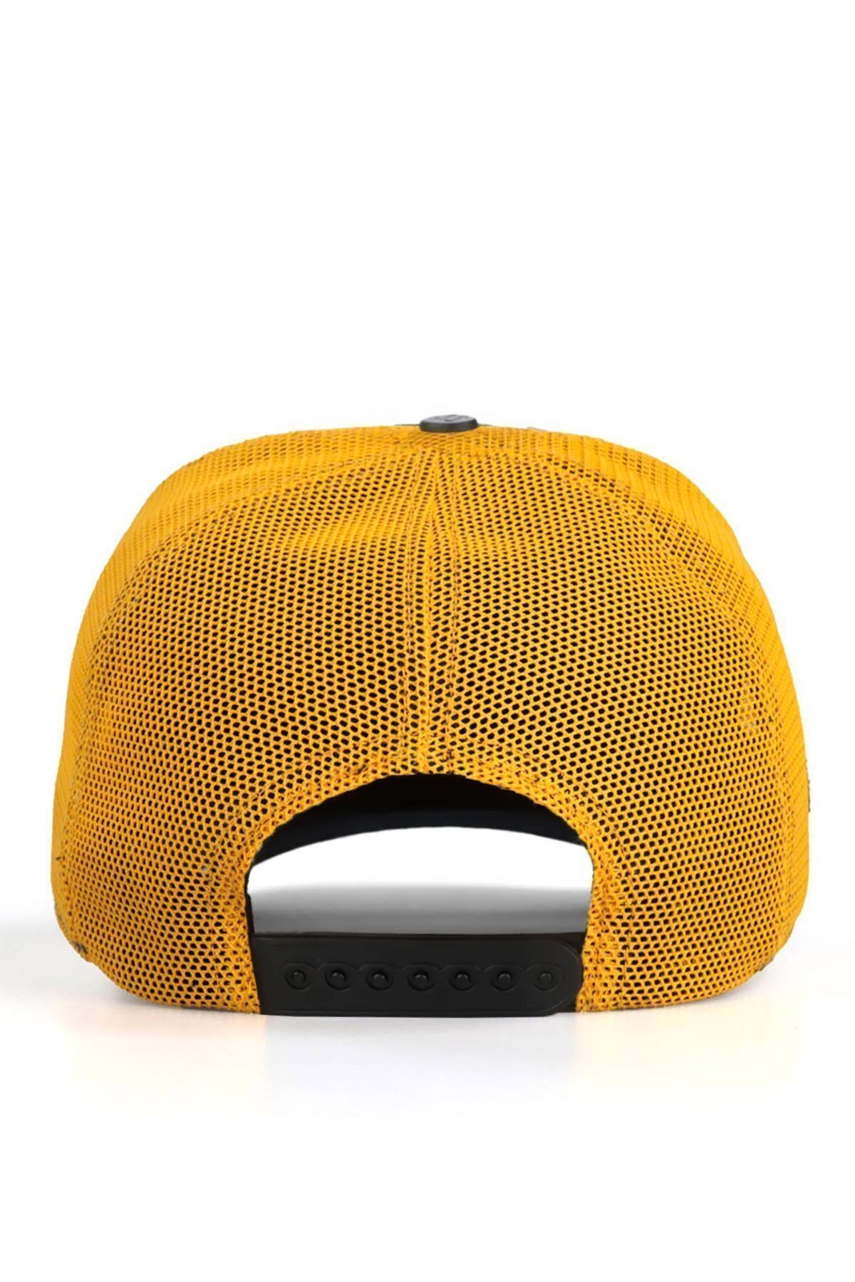 Ayı Logolu Lacivert-Sarı Trucker Şapka