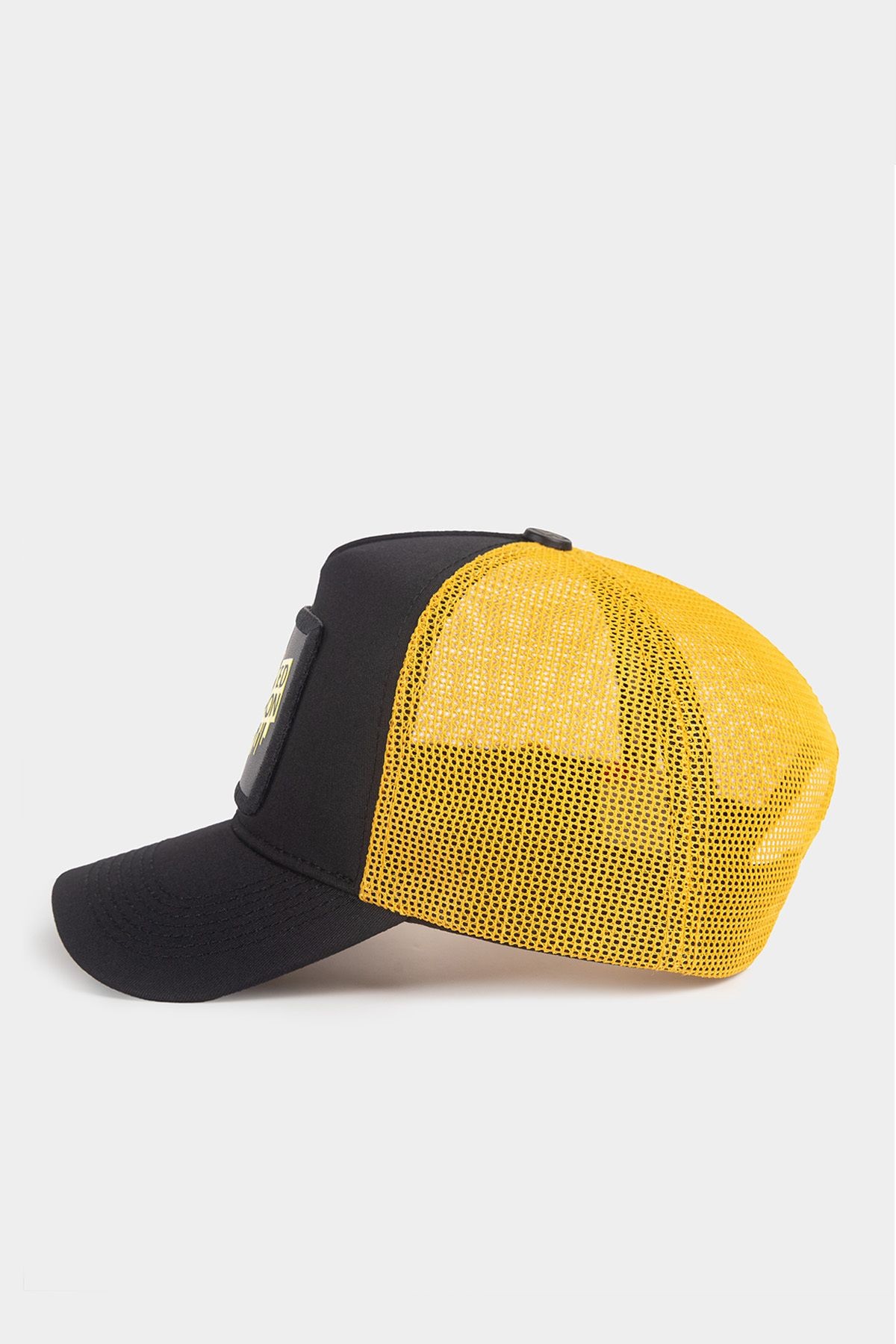 Limited Edition Logolu Siyah-Sarı Trucker Şapka