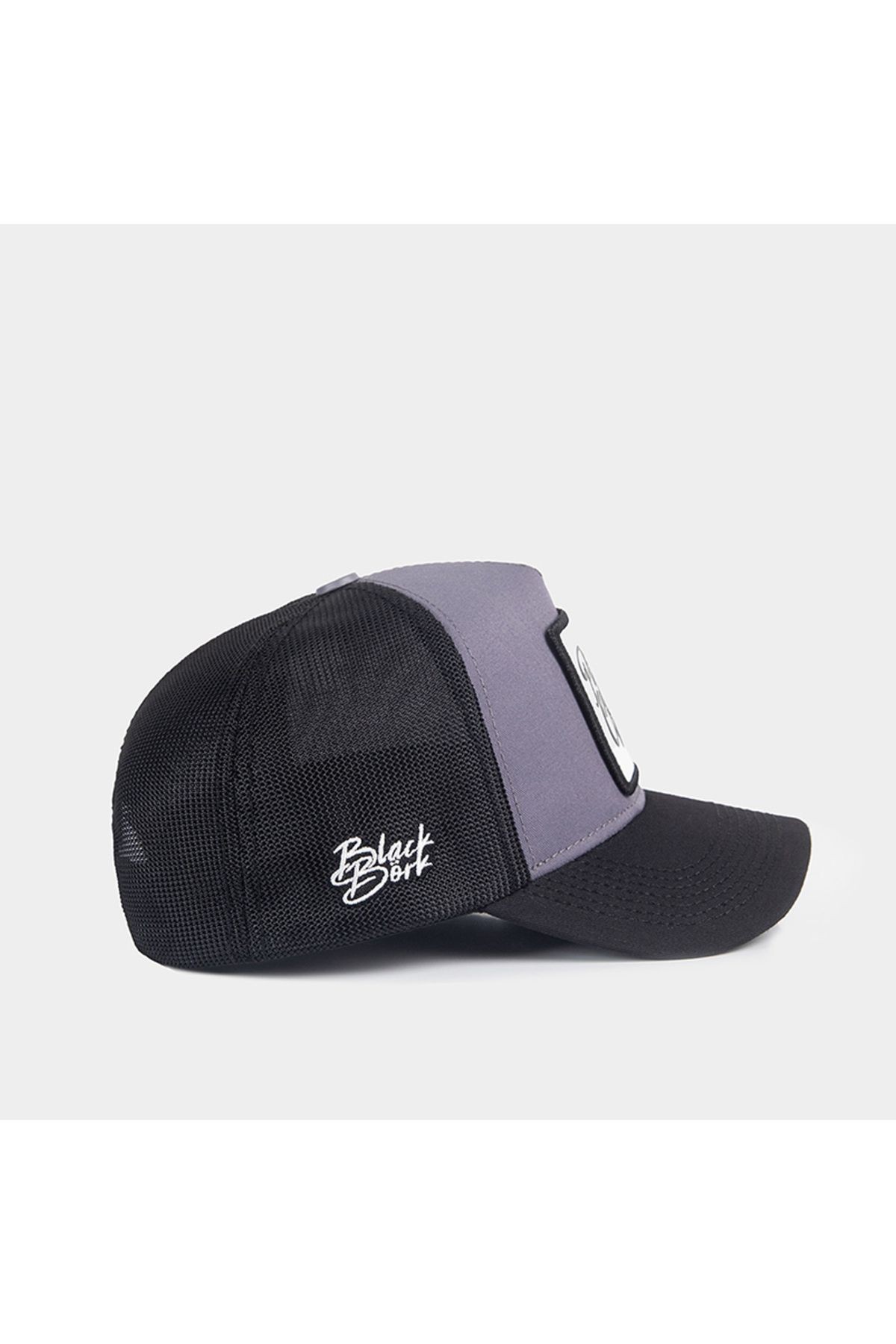 Partner In Crime Logolu Siyah-Gri Trucker Şapka
