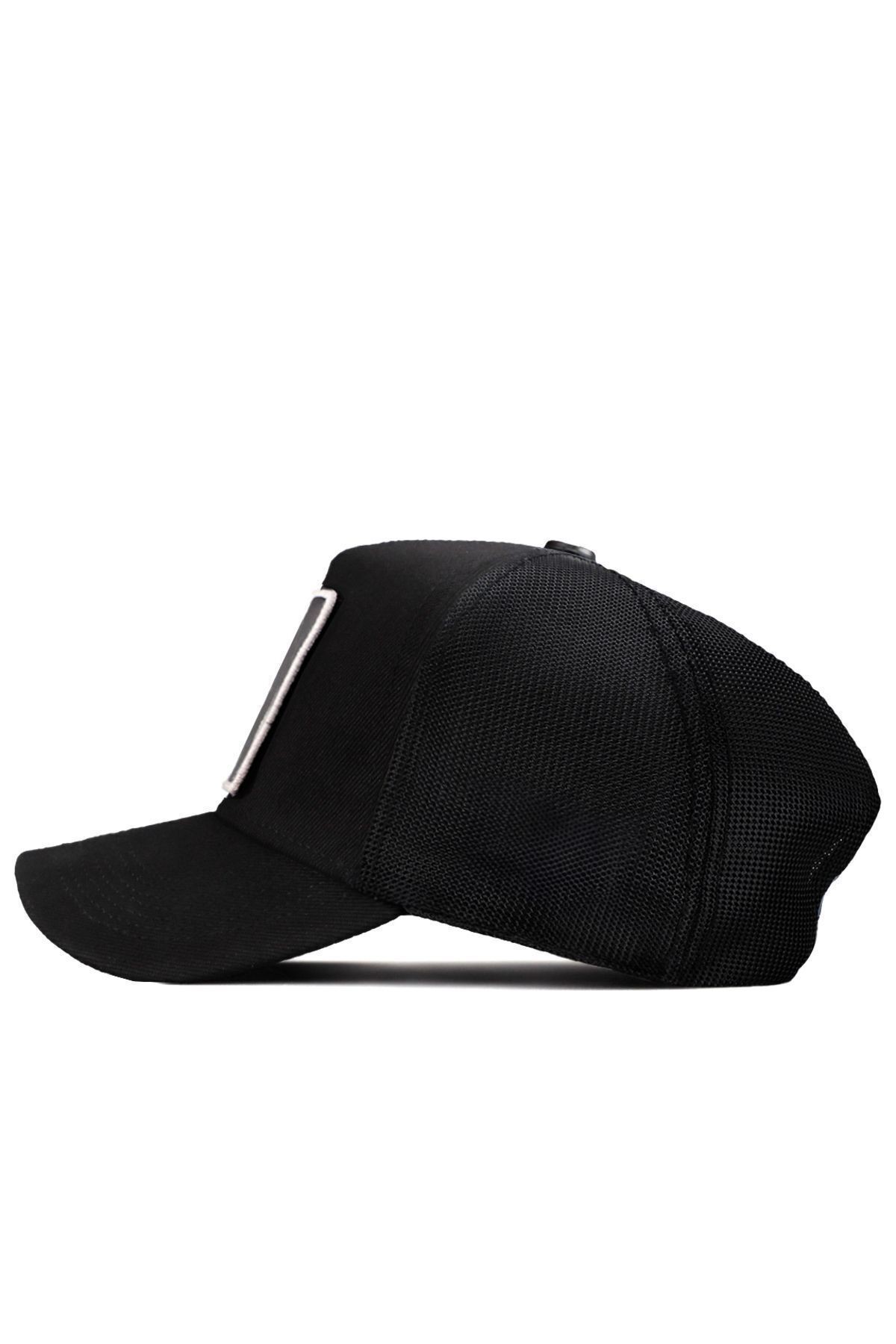 Limited Edition Logolu Siyah Trucker Şapka