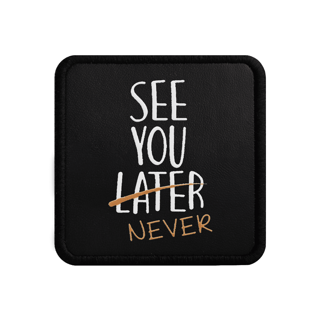 V1 See You Later Never - 2 Kod Logolu Unisex Siyah-Siyah Bench (Patch)