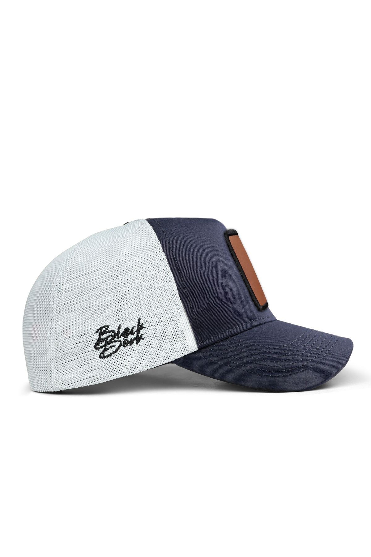 Wake Up Logolu Lacivert-Beyaz Trucker Şapka