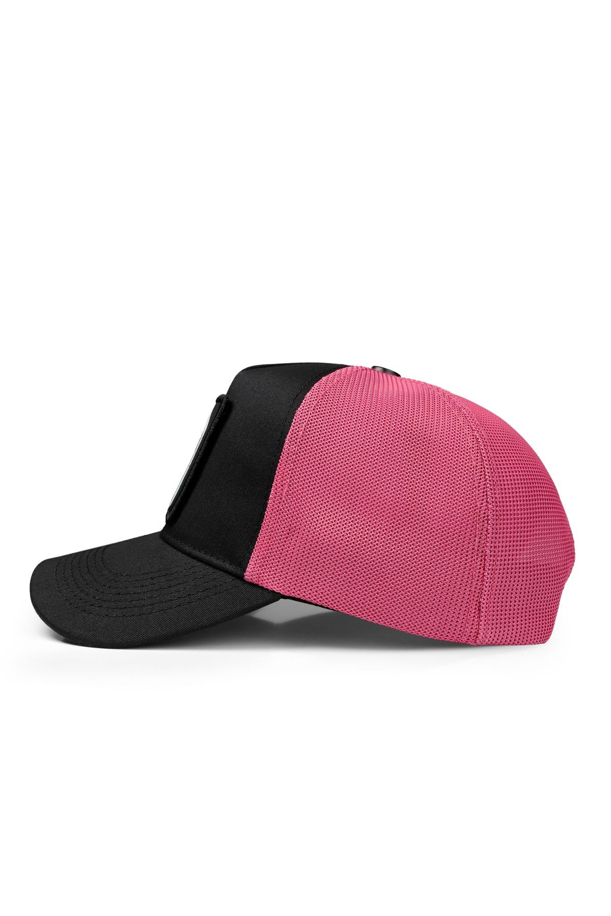 Partner in Crime Logolu Siyah-Pembe Trucker Şapka