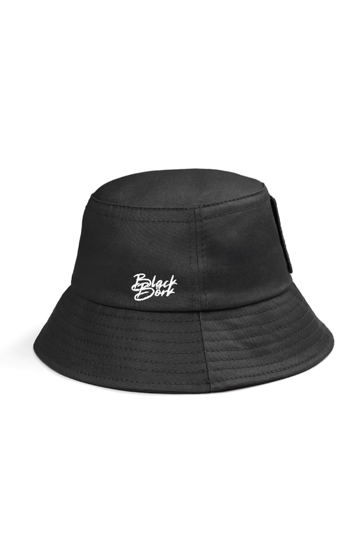 Bucket Tilki Logolu Siyah Şapka