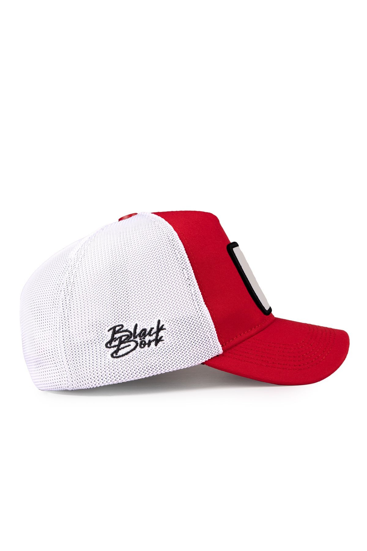 King Logolu Kırmızı-Beyaz Trucker Şapka