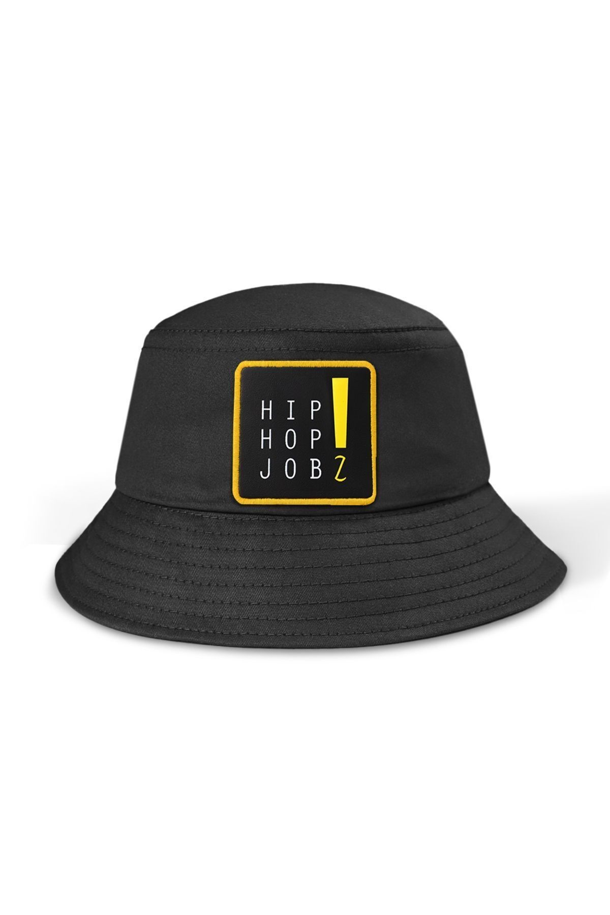 Bucket Hip Hop Jobz Logolu Siyah Şapka