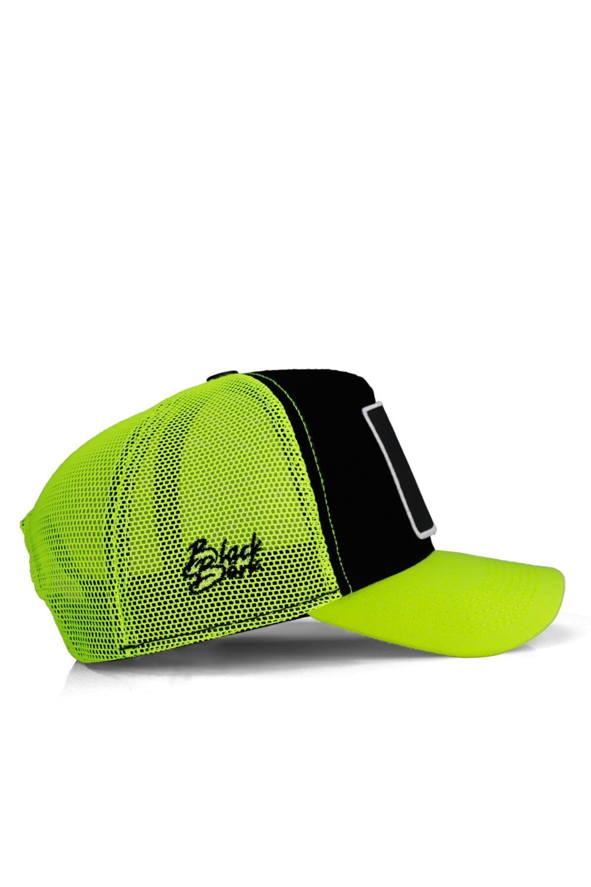 Aslan Logolu Neon-Siyah Trucker Şapka