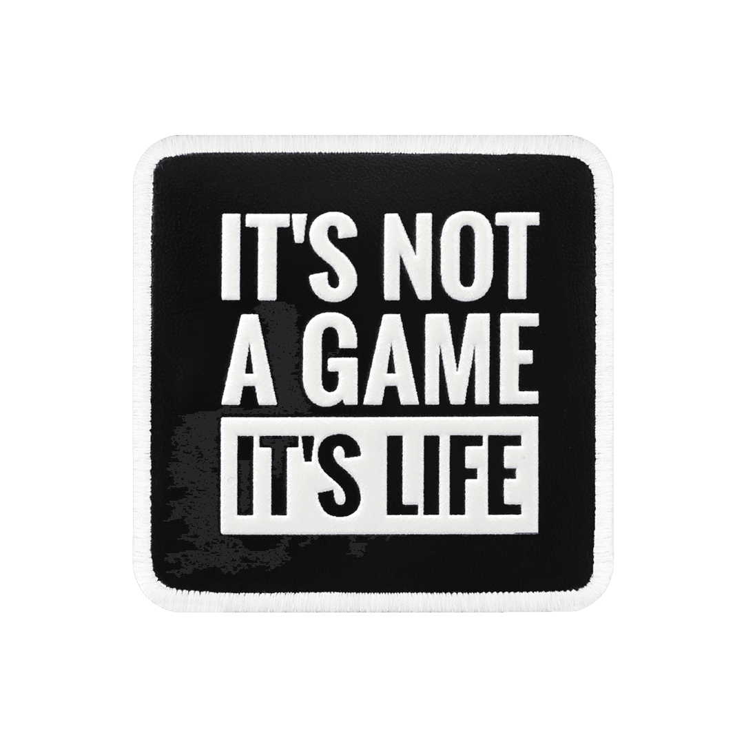 V1  It's Not A Game It's Life - 2sb Kod Logolu Unisex Siyah Bench (Patch)