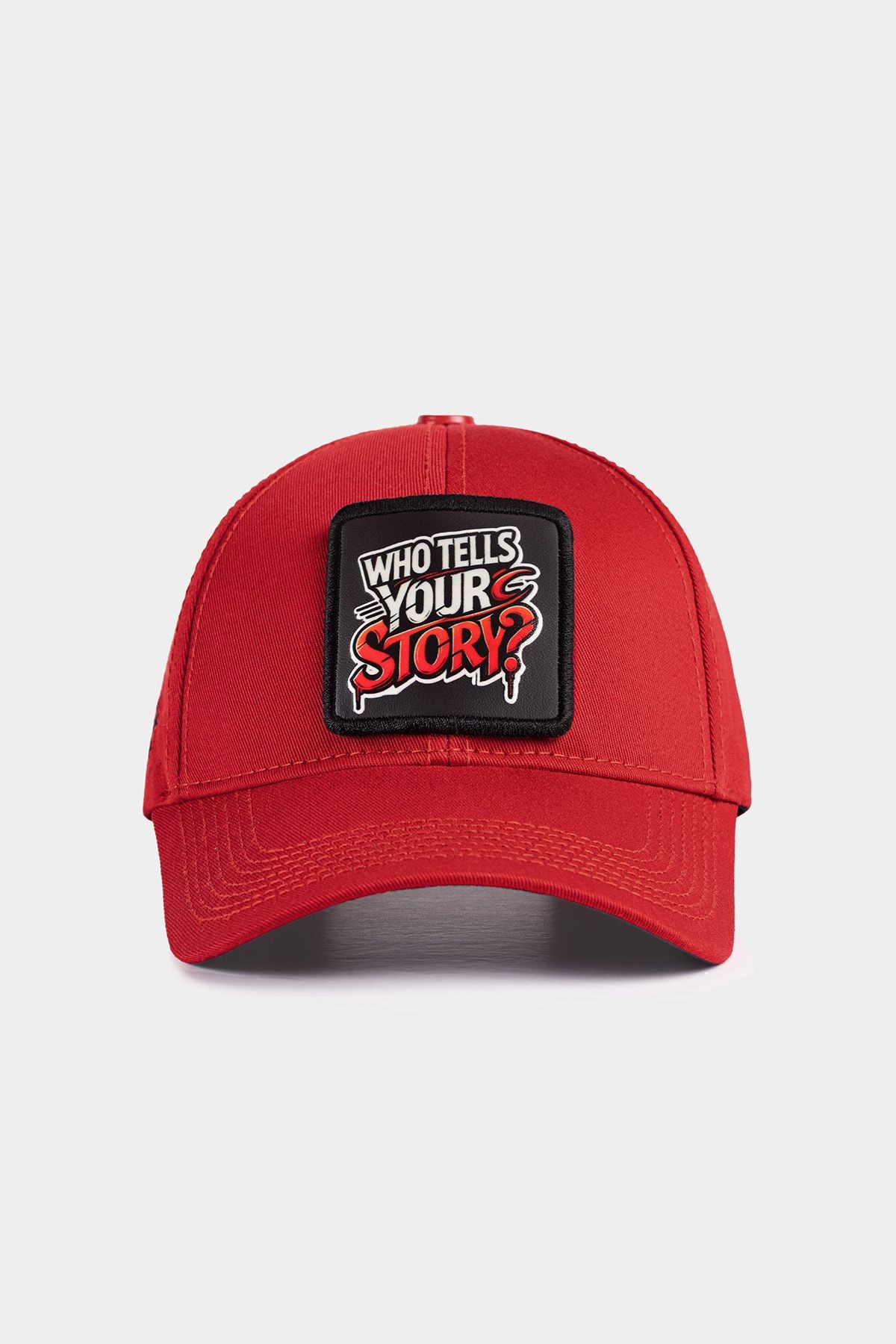 Six Who Tells Your Story Logolu Kırmızı Beyzbol Şapka