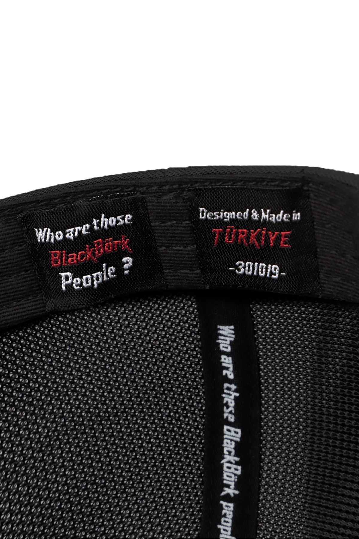 Cordura Boss Logolu Siyah Trucker Şapka